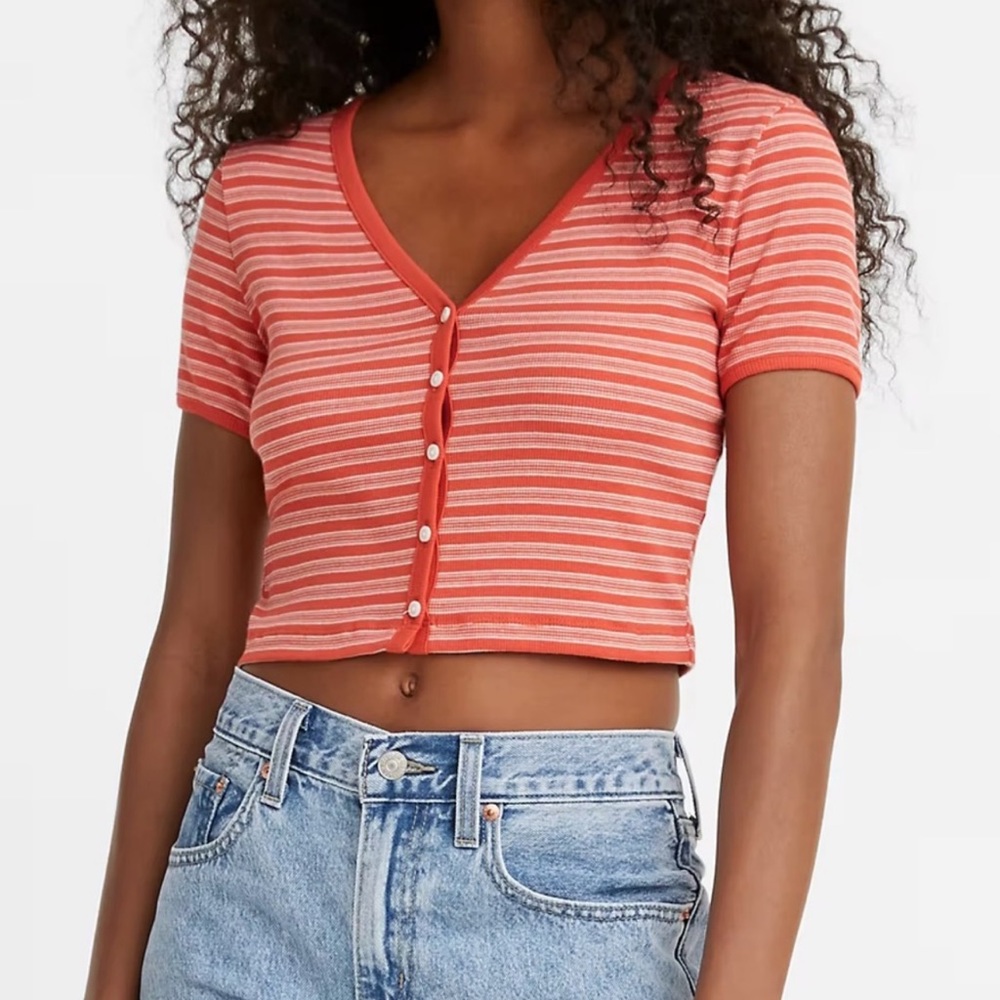 🆕️ Levi’s Ribbed Buttoned T-Shirt.